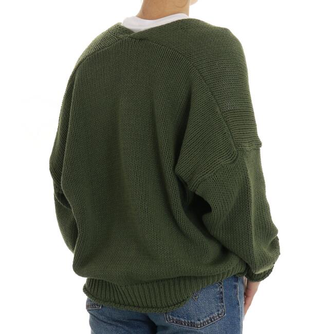 CARDIGAN OVERSIZE SCOLLO A V VICOLO - Mad Fashion | img vers.650x/